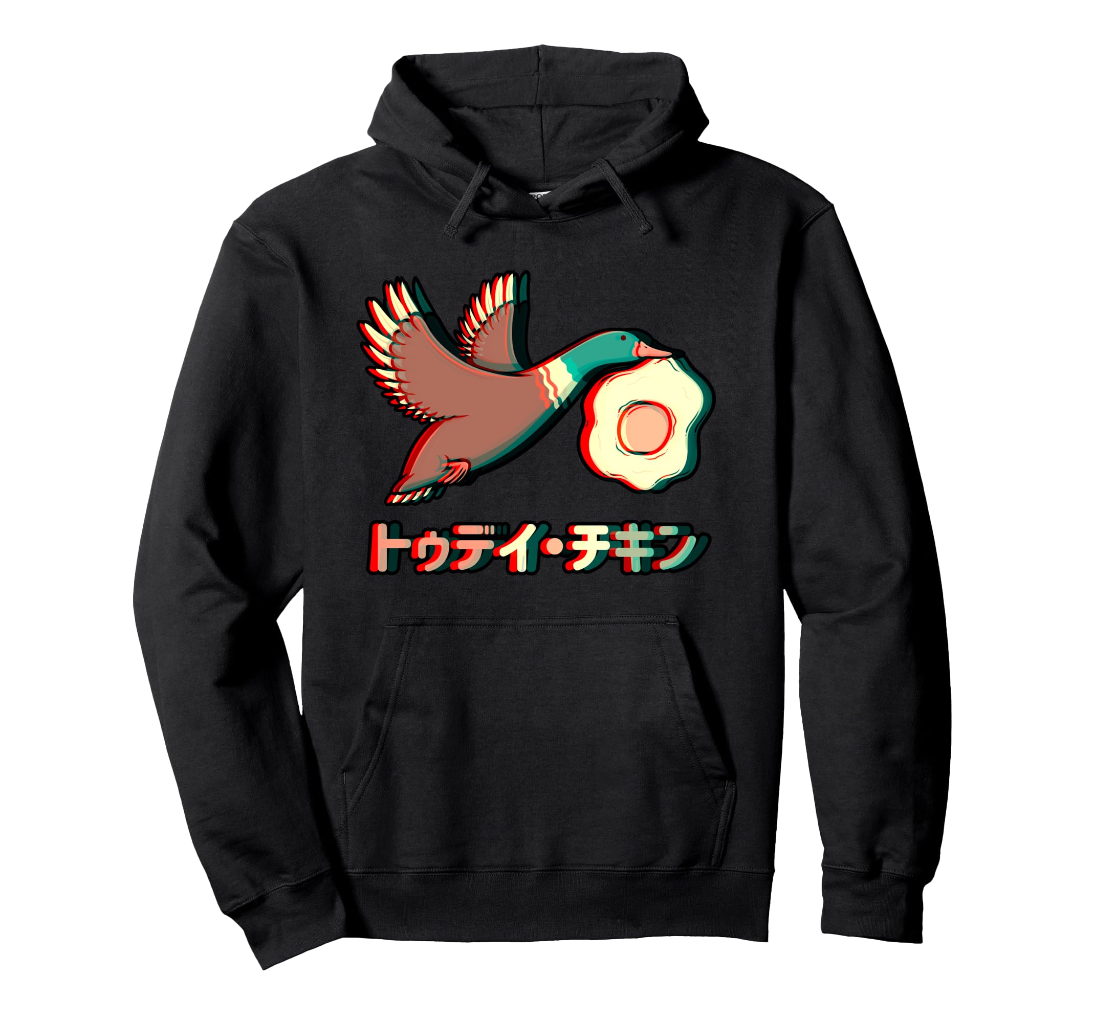 Aesthetic Vaporwave Duck Japanese Hoodie - Casual Everyday Wear Unisex - T-Shirt, Sweatshirt, Hoodie