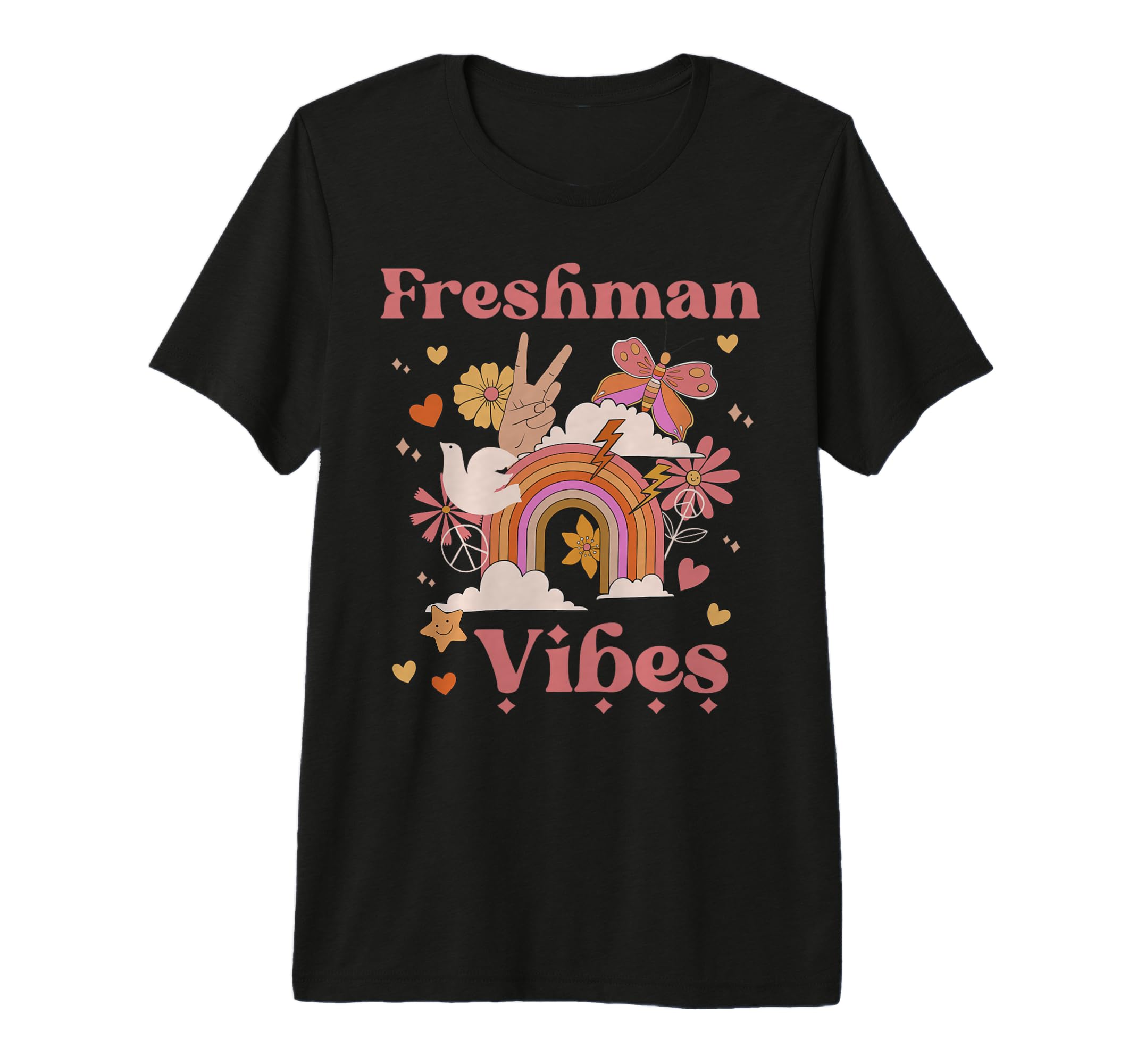 Freshman Vibes School Groovy 9Th T-Shirt - Novelty Apparel for Adults - T-Shirt, Sweatshirt, Hoodie