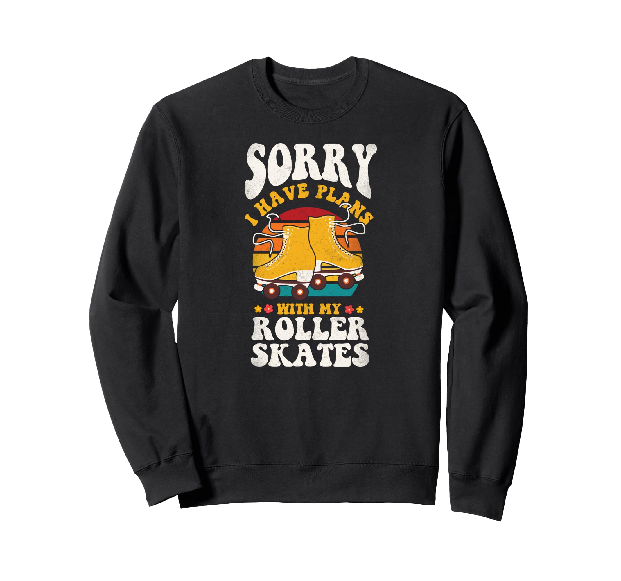 Roller Skating Skate 1970S Sweatshirt - Aesthetic Graphic Men Women - T-Shirt, Sweatshirt, Hoodie