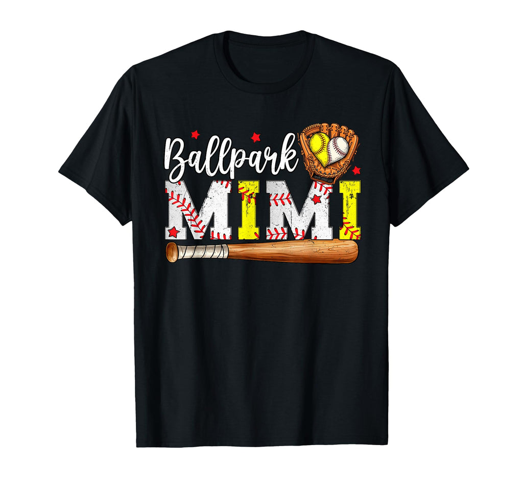 Ballpark Mimi Softball Mimi Baseball T-Shirt - Trendy Graphic Men Women - T-Shirt, Sweatshirt, Hoodie