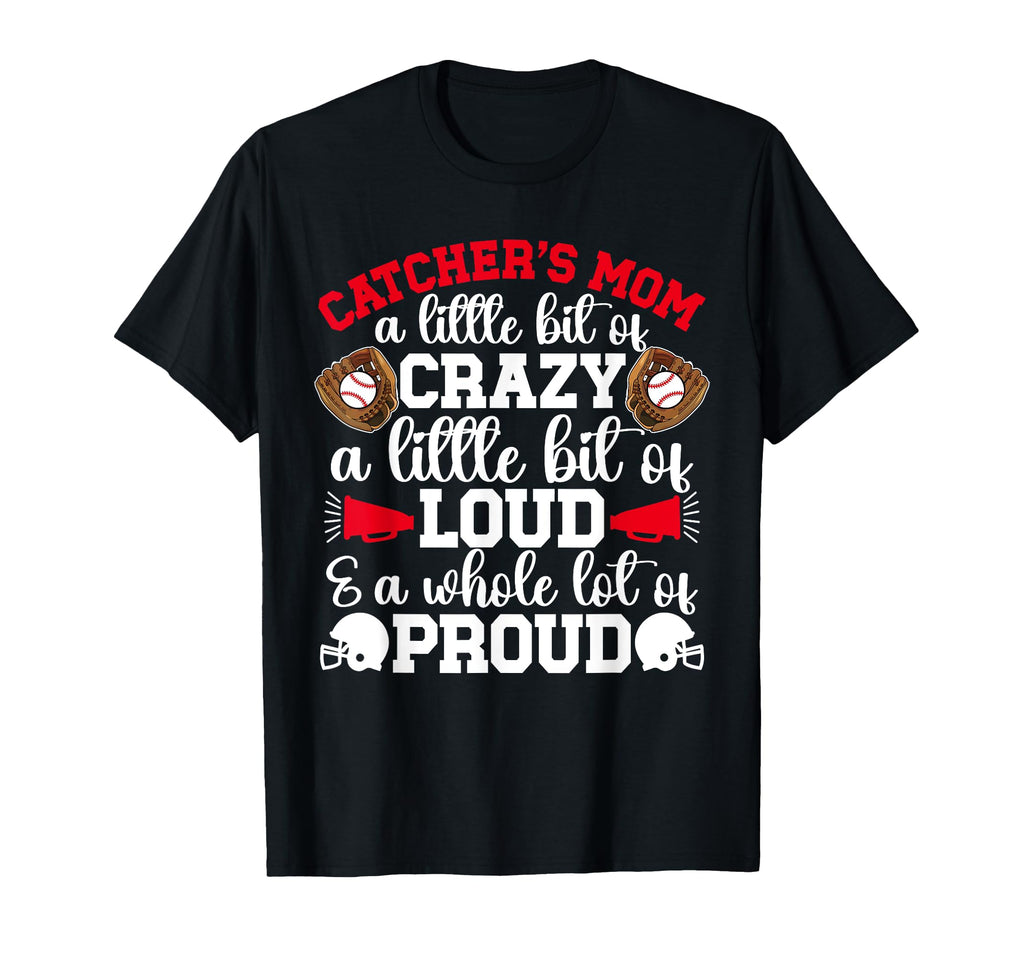 Baseball Catcher Mom Proud Mama Baseball T-Shirt - Minimalist Print Unisex - T-Shirt, Sweatshirt, Hoodie