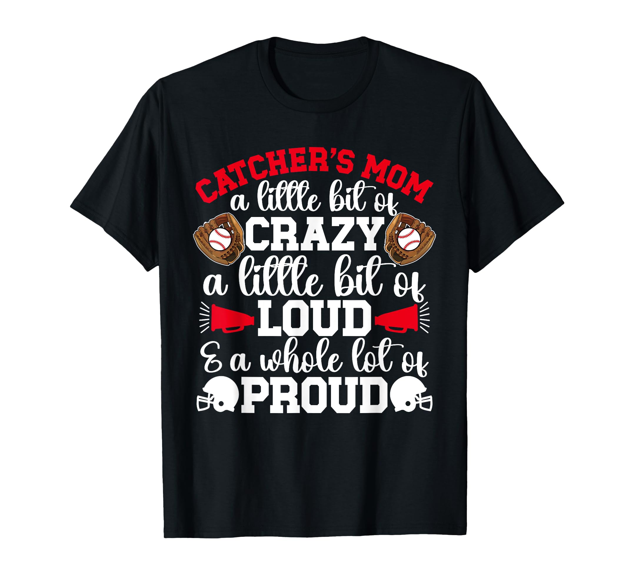 Baseball Catcher Mom Proud Mama Baseball T-Shirt - Minimalist Print Unisex - T-Shirt, Sweatshirt, Hoodie