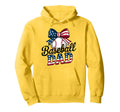 Patriotic Baseball Dad 4Th July All Hoodie - Graphic Print Men Women - T-Shirt, Sweatshirt, Hoodie