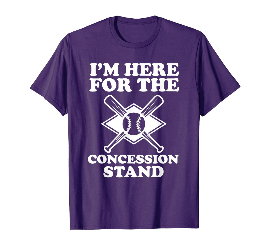Im Here Concession Stand Baseball T-Shirt - Novelty Apparel Men Women - T-Shirt, Sweatshirt, Hoodie
