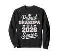 Proud Grandpa 2026 Senior Sweatshirt - Minimalist Print for Adults - T-Shirt, Sweatshirt, Hoodie
