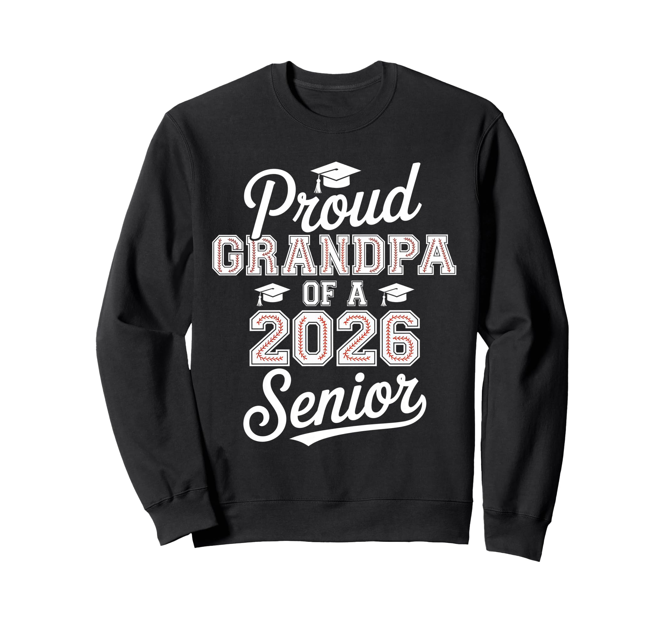 Proud Grandpa 2026 Senior Sweatshirt - Minimalist Print for Adults - T-Shirt, Sweatshirt, Hoodie