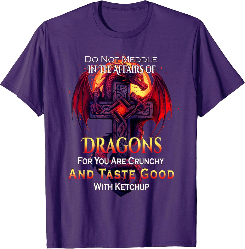 Meddle Not In the Affairs of Dragons Designs - Adult & Kids T-Shirts, Sweatshirts & Hoodies apparel design preview 1