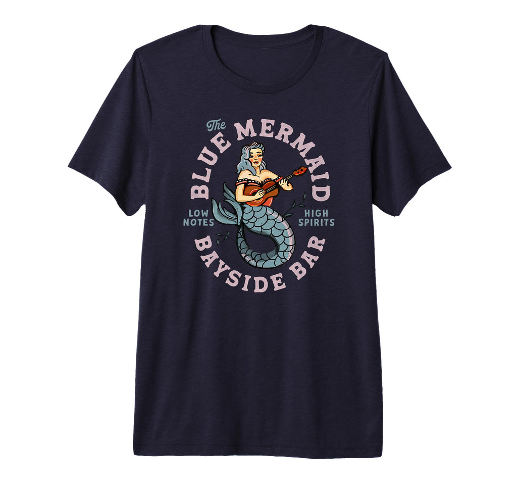 Sailor Mermaid Tattoo Guitar Music T-Shirt - Novelty Apparel Men Women - T-Shirt, Sweatshirt, Hoodie