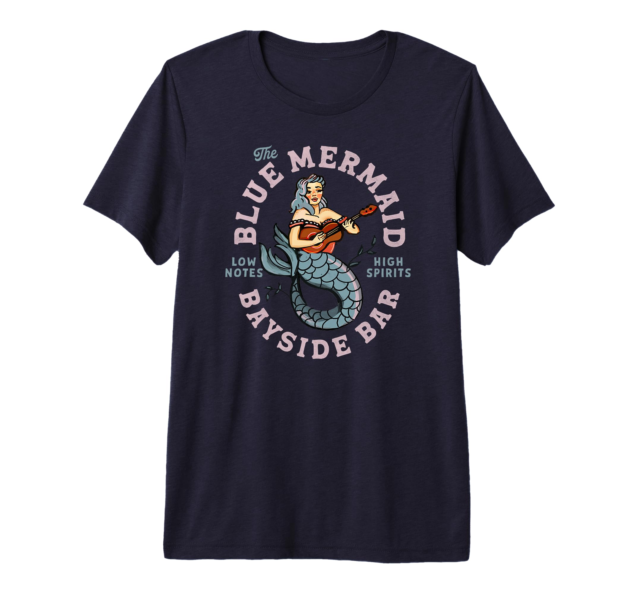 Sailor Mermaid Tattoo Guitar Music T-Shirt - Novelty Apparel Men Women - T-Shirt, Sweatshirt, Hoodie