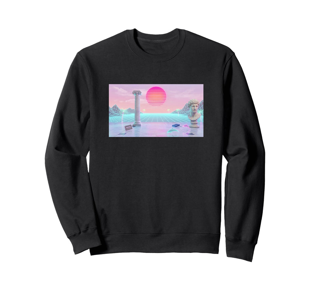 Vaporwave Aesthetic Trippy Vapor Sweatshirt - Unique Graphic for Adults - T-Shirt, Sweatshirt, Hoodie