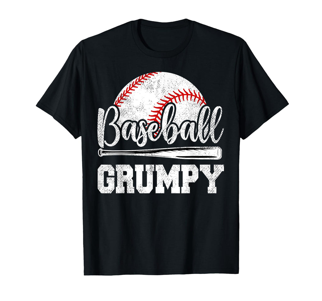 Baseball Grumpy Baseball Player Game T-Shirt - Trendy Graphic for Adults - T-Shirt, Sweatshirt, Hoodie
