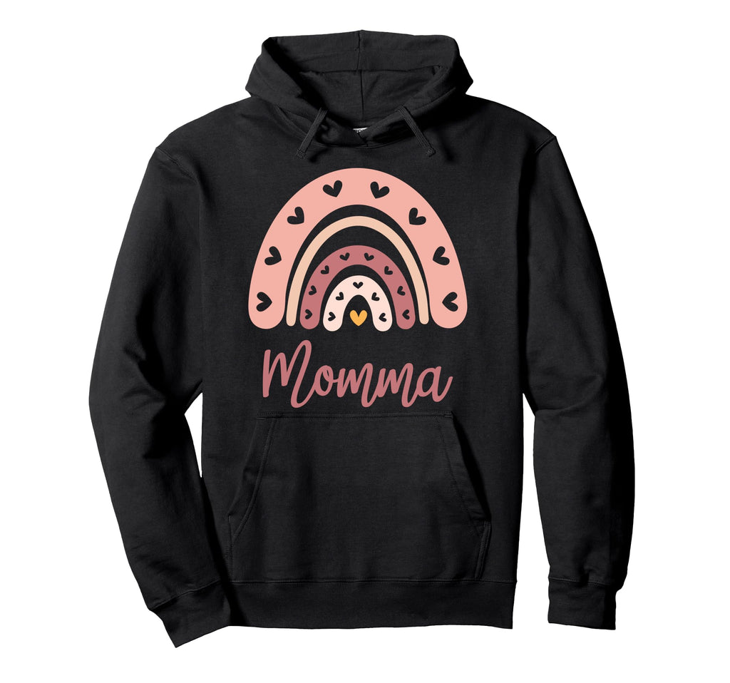 Momma Birthday Rainbow Boho Momma Hoodie - Streetwear Style Unisex - T-Shirt, Sweatshirt, Hoodie