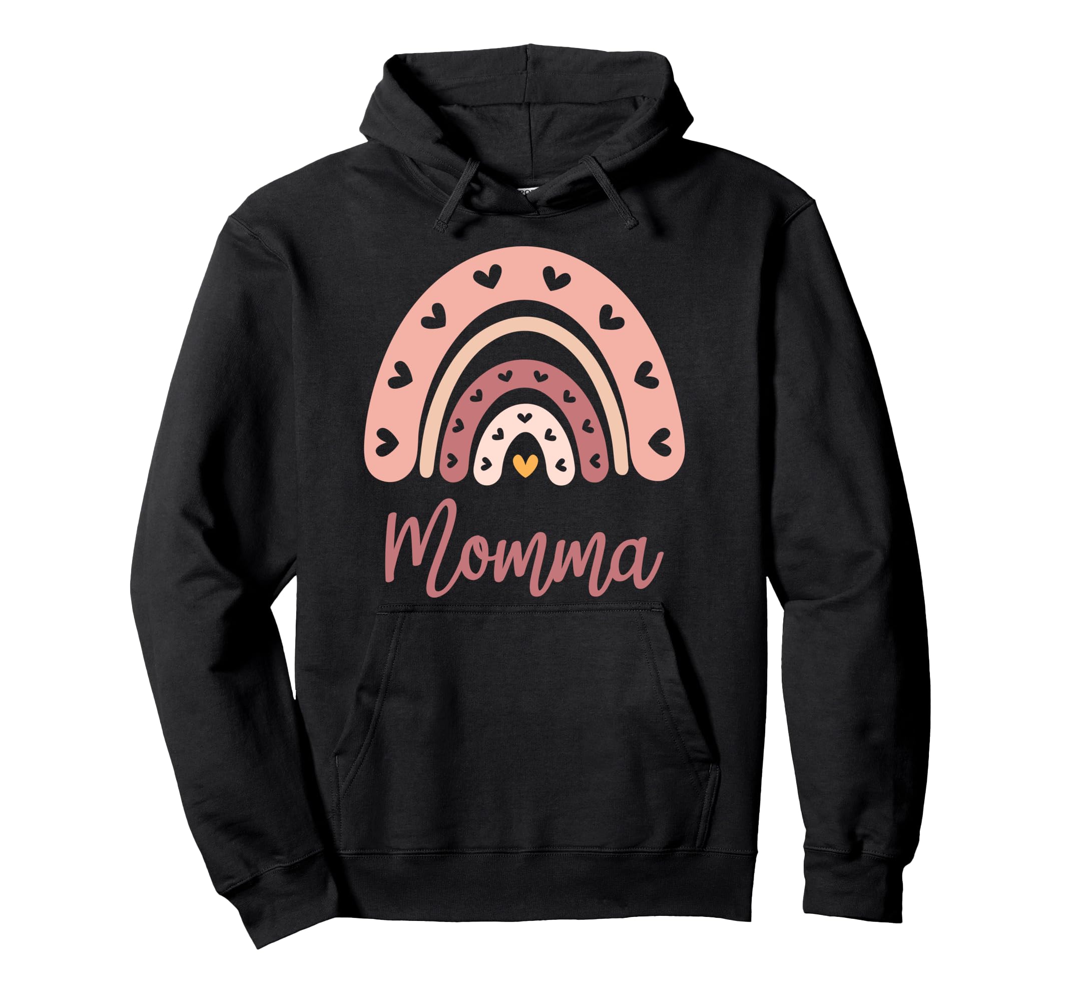 Momma Birthday Rainbow Boho Momma Hoodie - Streetwear Style Unisex - T-Shirt, Sweatshirt, Hoodie