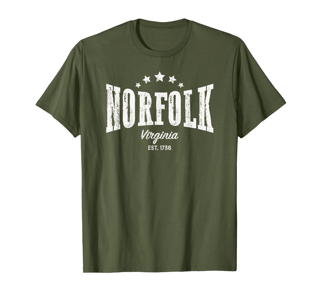 Norfolk Va Distressed Home City Pride T-Shirt - Minimalist Print for Adults - T-Shirt, Sweatshirt, Hoodie