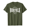 Norfolk Va Distressed Home City Pride T-Shirt - Minimalist Print for Adults - T-Shirt, Sweatshirt, Hoodie