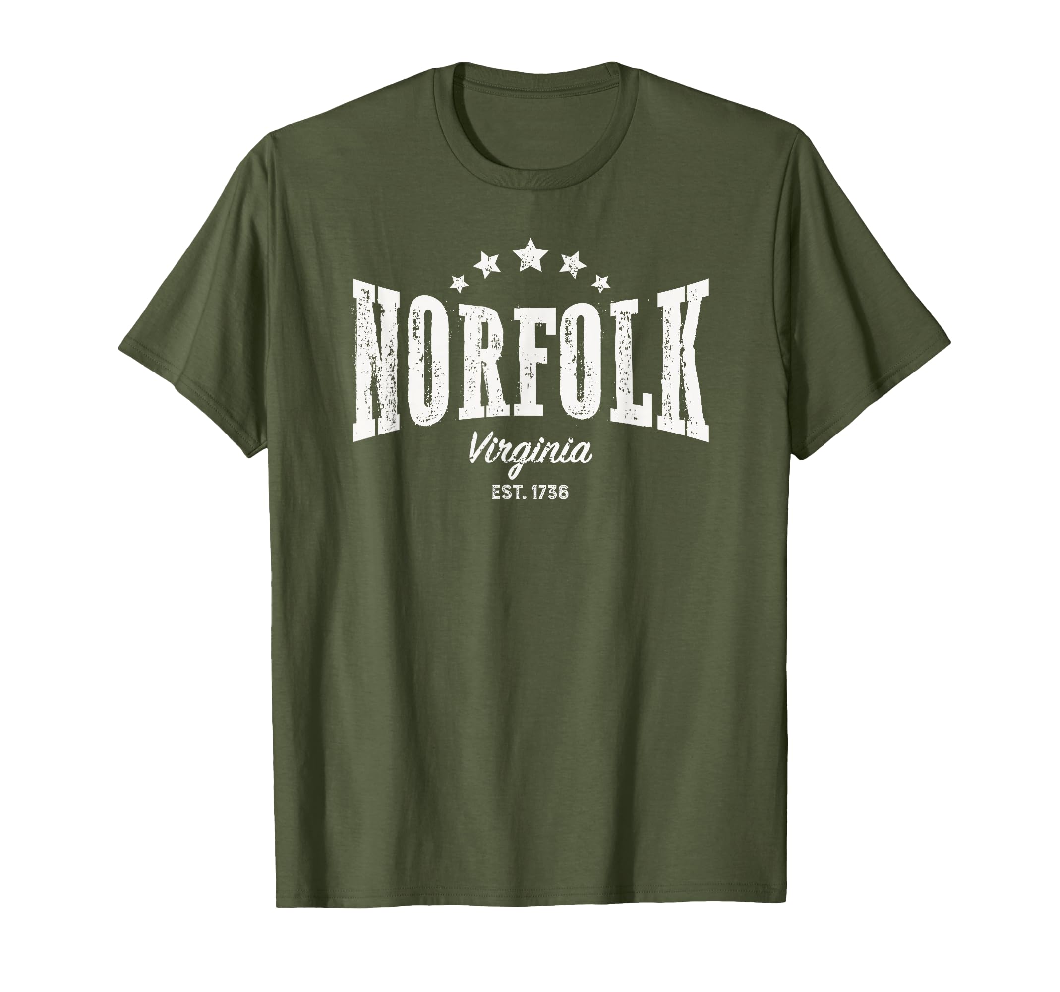 Norfolk Va Distressed Home City Pride T-Shirt - Minimalist Print for Adults - T-Shirt, Sweatshirt, Hoodie