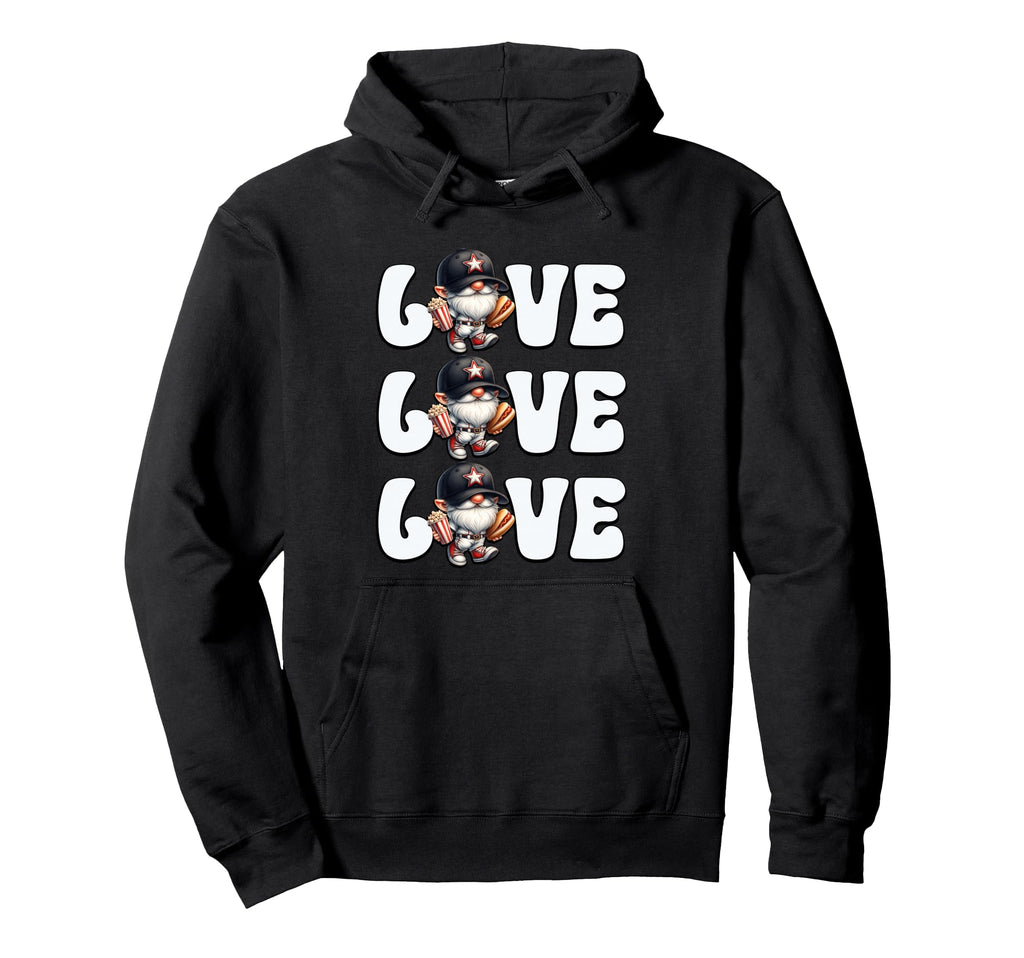 Funny Grandpa Love Baseball Gnome Hoodie - Streetwear Style for Adults - T-Shirt, Sweatshirt, Hoodie