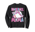 Baseball Mama Coquette Baseball Mom Sweatshirt - Fun Novelty Design Unisex - T-Shirt, Sweatshirt, Hoodie