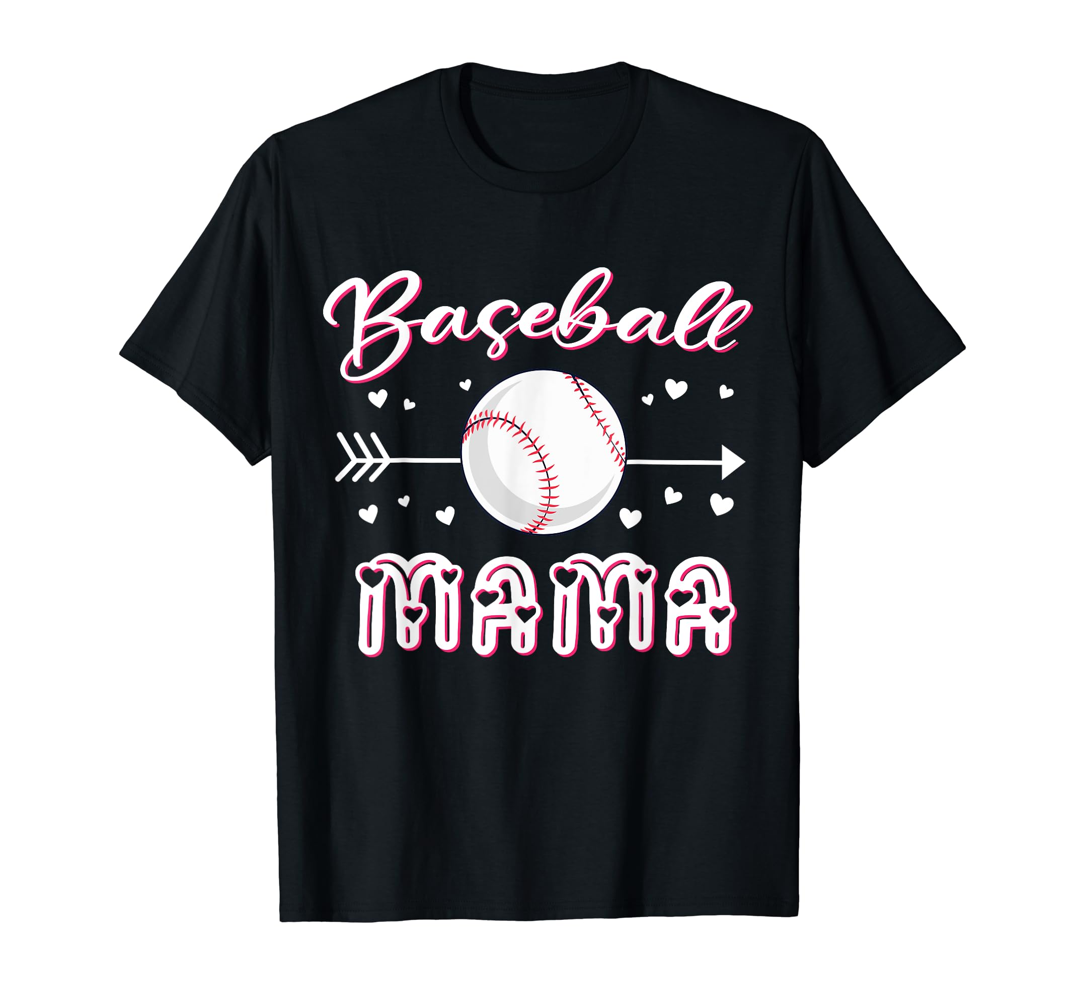 Baseball Mama Baseball Sport Lover T-Shirt - Graphic Print Men Women - T-Shirt, Sweatshirt, Hoodie