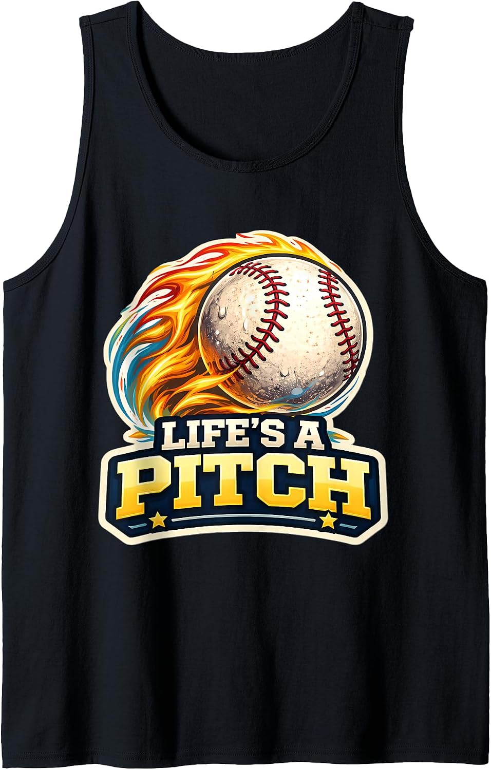 Life's A Pitch Funny Baseball Pitcher Player Merch - Adult & Kids T-Shirts, Sweatshirts & Hoodies apparel design preview 1