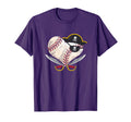 Pirate Baseball Heart Ball Skull T-Shirt - Casual Everyday Wear for Adults - T-Shirt, Sweatshirt, Hoodie