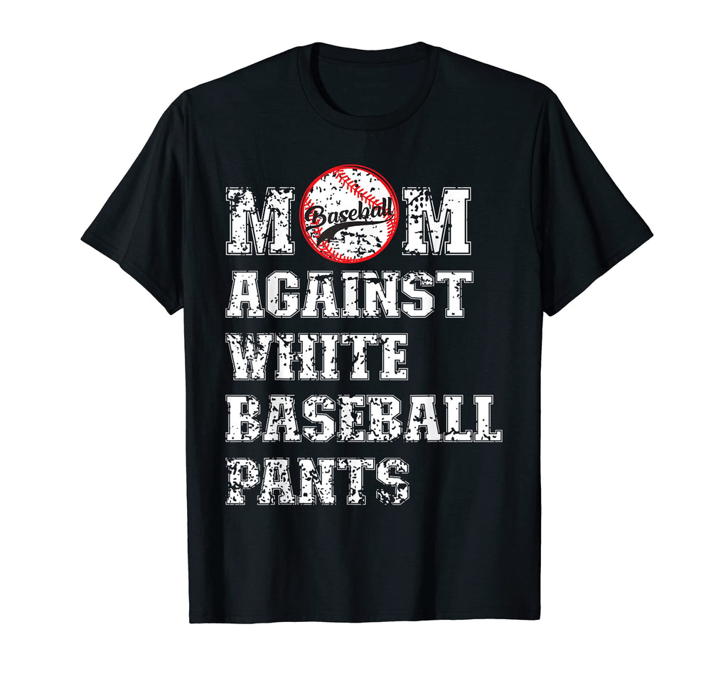 Funny Moms Against White Baseball T-Shirt - Minimalist Print Men Women - T-Shirt, Sweatshirt, Hoodie
