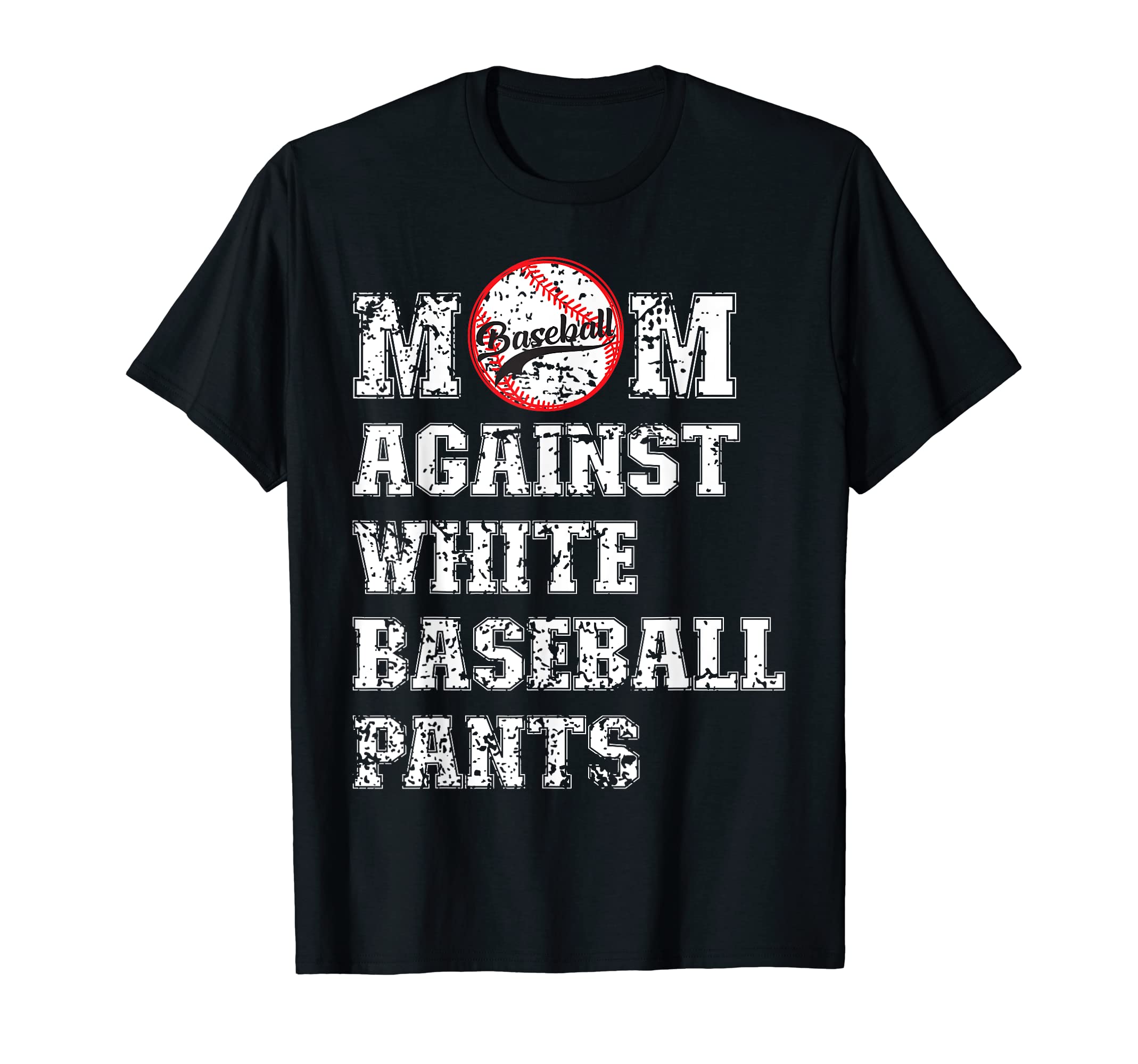Funny Moms Against White Baseball T-Shirt - Minimalist Print Men Women - T-Shirt, Sweatshirt, Hoodie