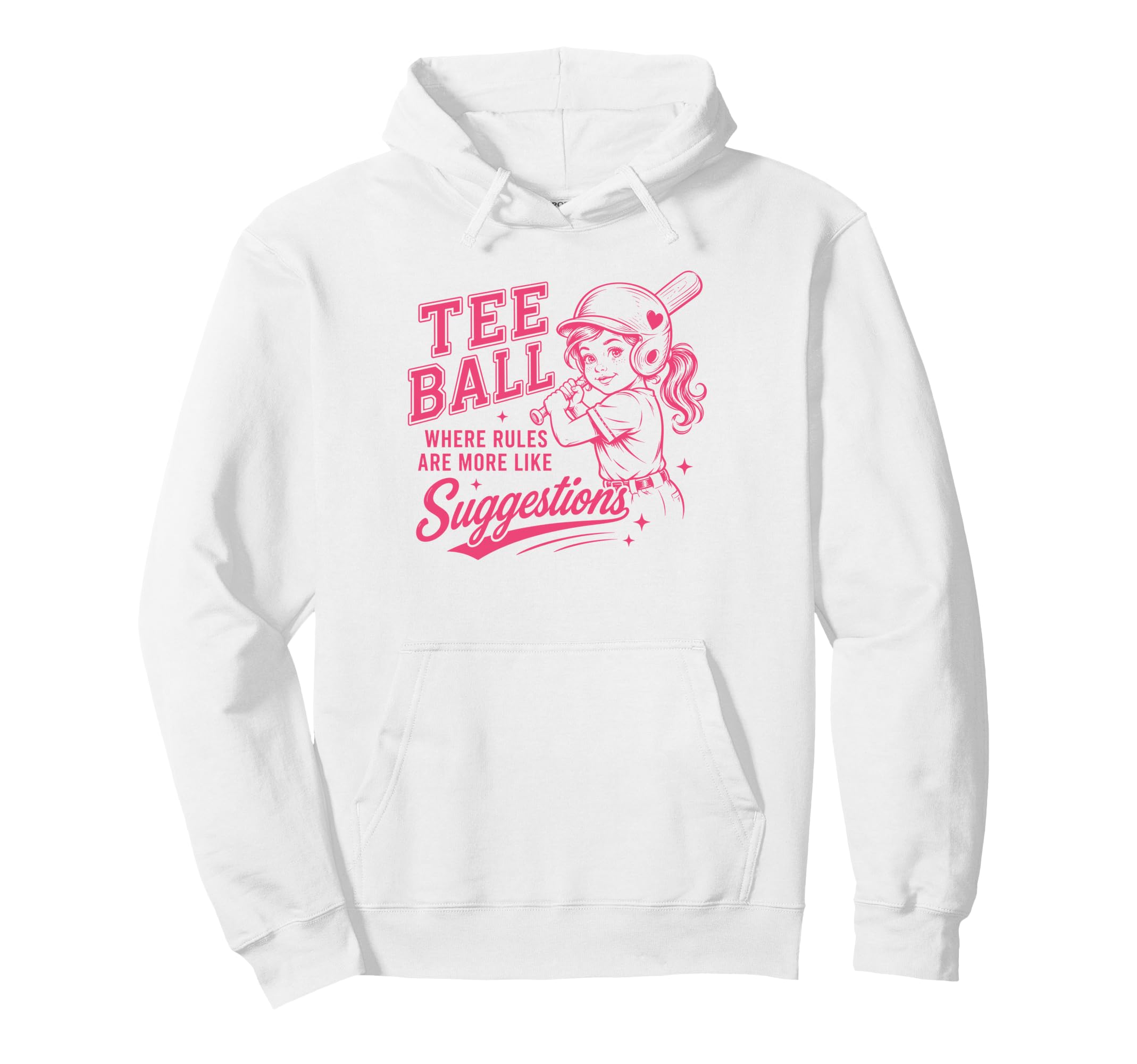 Baseball Mom Ball Where Rules Are More Hoodie - Graphic Print for Adults - T-Shirt, Sweatshirt, Hoodie