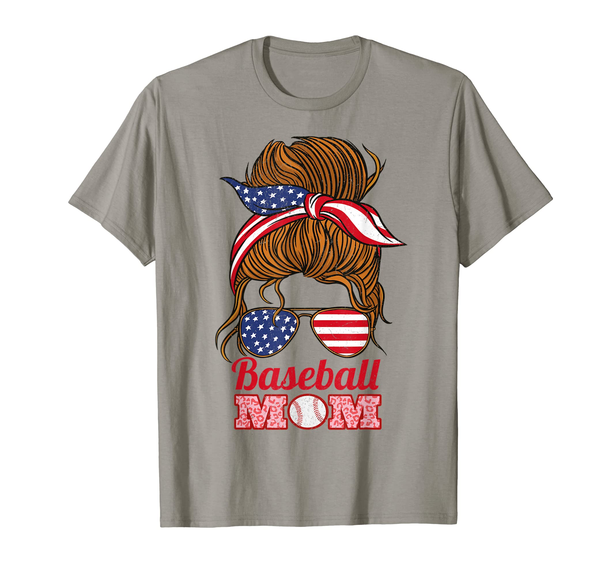 Baseball Mom Messy Bun T-Shirt - Minimalist Print Unisex - T-Shirt, Sweatshirt, Hoodie