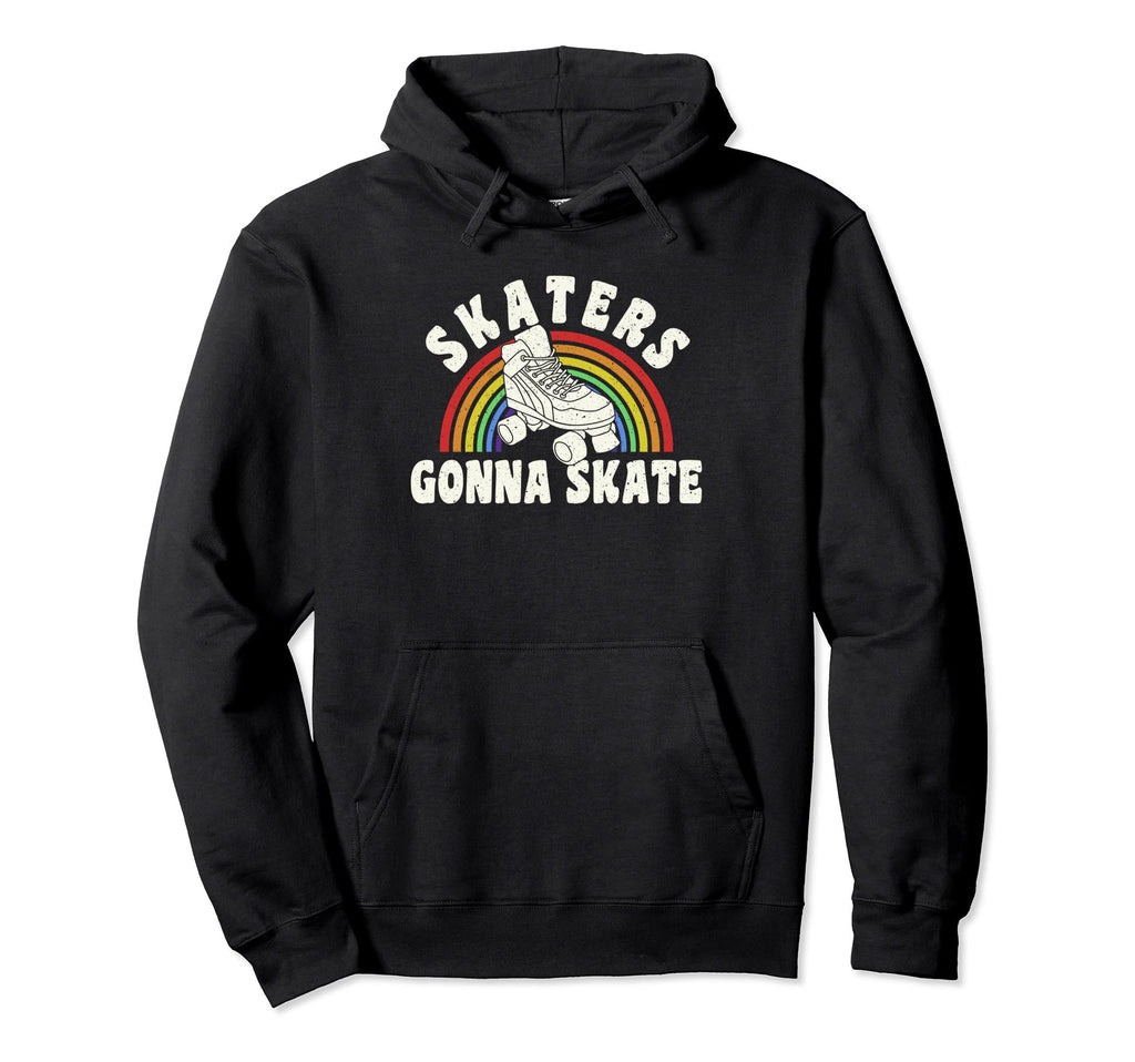 Skaters Gonna Skate Roller Derby Hoodie - Graphic Print for Adults - T-Shirt, Sweatshirt, Hoodie