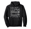 Never Forget 90S Floppy Disk Flip Hoodie - Fun Novelty Design for Adults - T-Shirt, Sweatshirt, Hoodie
