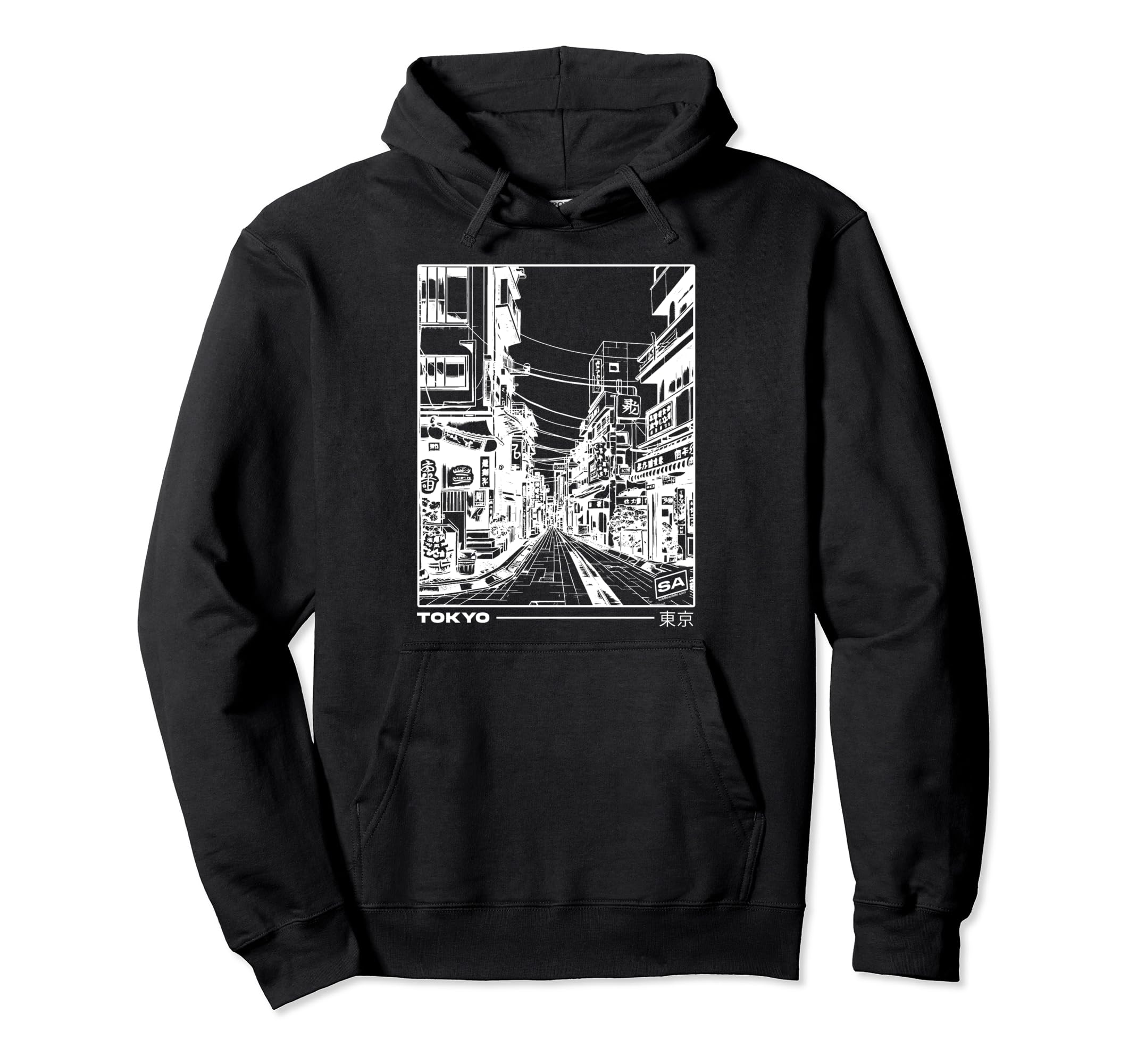 Japan Streets Tokyo Minimal Japanese Hoodie - Casual Everyday Wear Unisex - T-Shirt, Sweatshirt, Hoodie