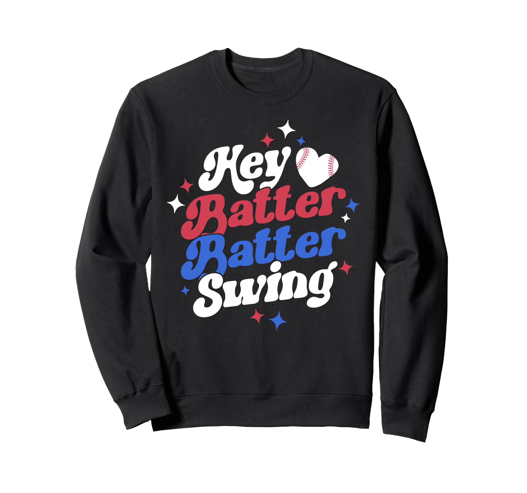 Hey Batter Batter Swing Baller Sweatshirt - Minimalist Print Men Women - T-Shirt, Sweatshirt, Hoodie