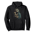 Mary Jesus Distressed 90S Goth Grunge Hoodie - Streetwear Style Men Women - T-Shirt, Sweatshirt, Hoodie