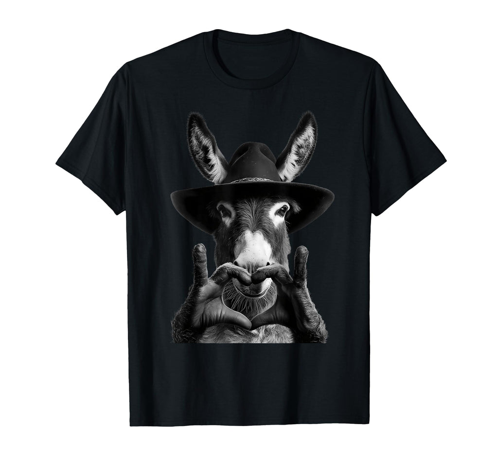 Donkey Cowboy Rodeo Cowgirl Western T-Shirt - Novelty Apparel Men Women - T-Shirt, Sweatshirt, Hoodie
