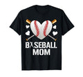 Baseball Mom Heart Family T-Shirt - Casual Everyday Wear Men Women - T-Shirt, Sweatshirt, Hoodie