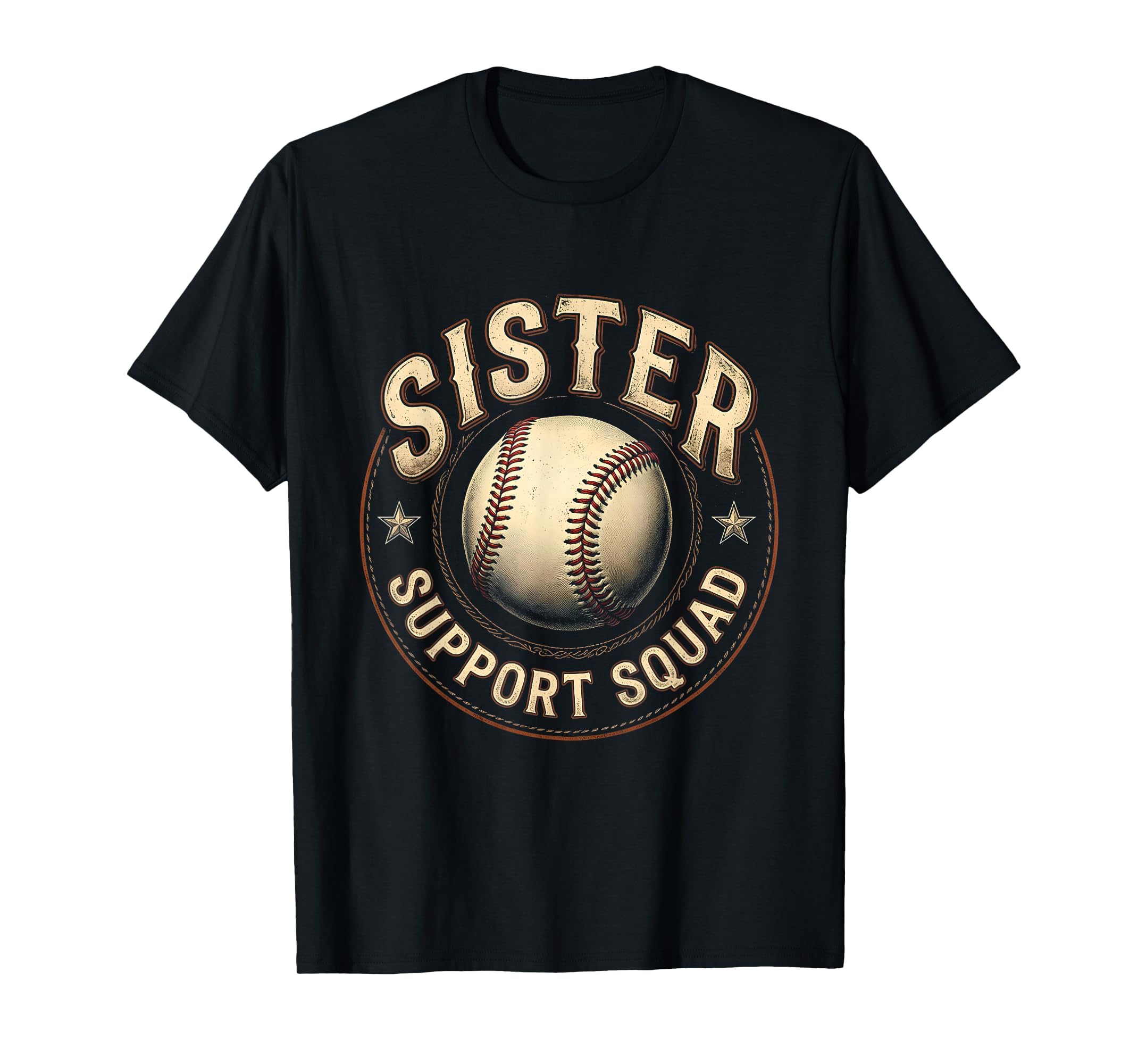 Baseball Sister Support Squad Proud Fan T-Shirt - Fun Novelty Design Unisex - T-Shirt, Sweatshirt, Hoodie