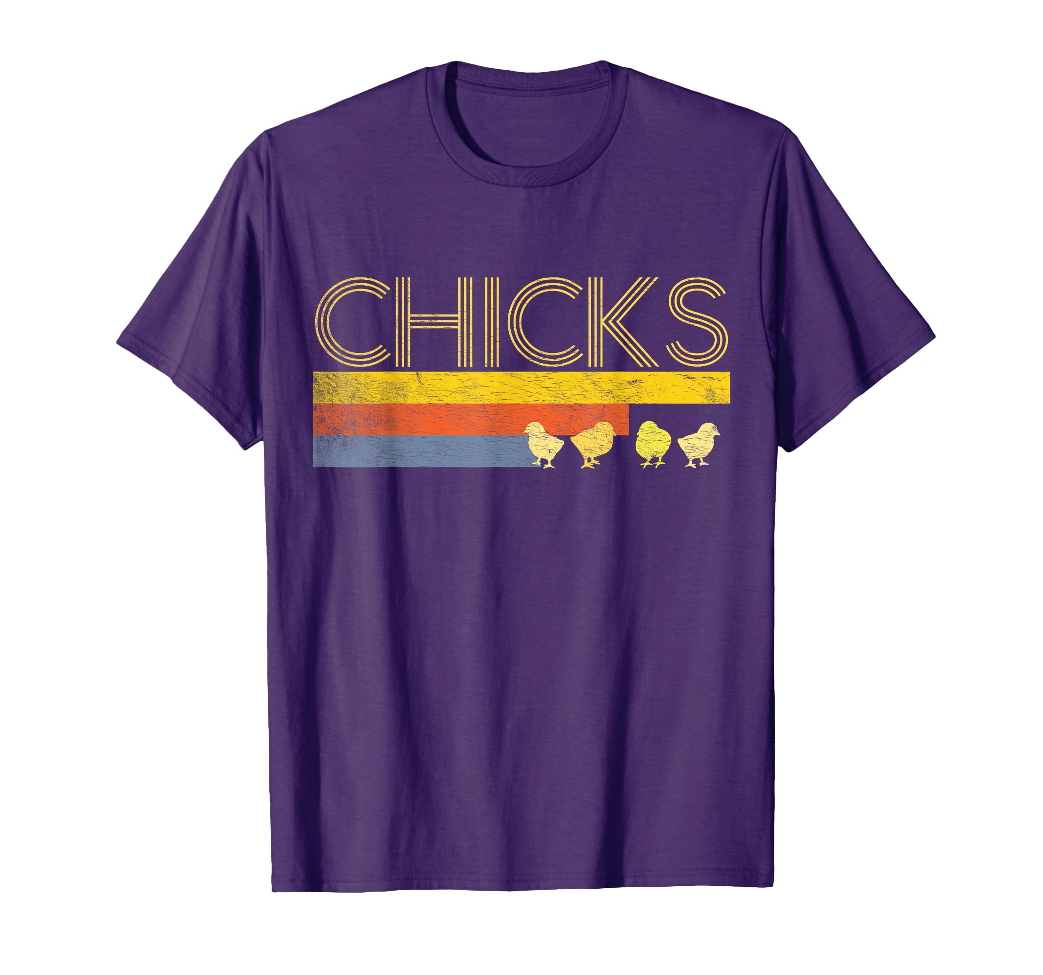Funny Striped Easter Chicks Chick T-Shirt - Fun Novelty Design Men Women - T-Shirt, Sweatshirt, Hoodie