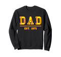 Dad Est 1975 Funny Sports Year Sweatshirt - Minimalist Print Men Women - T-Shirt, Sweatshirt, Hoodie