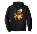 Funny Catahoula Leopard Dog Howling Moon Hoodie - Novelty Apparel Unisex - T-Shirt, Sweatshirt, Hoodie