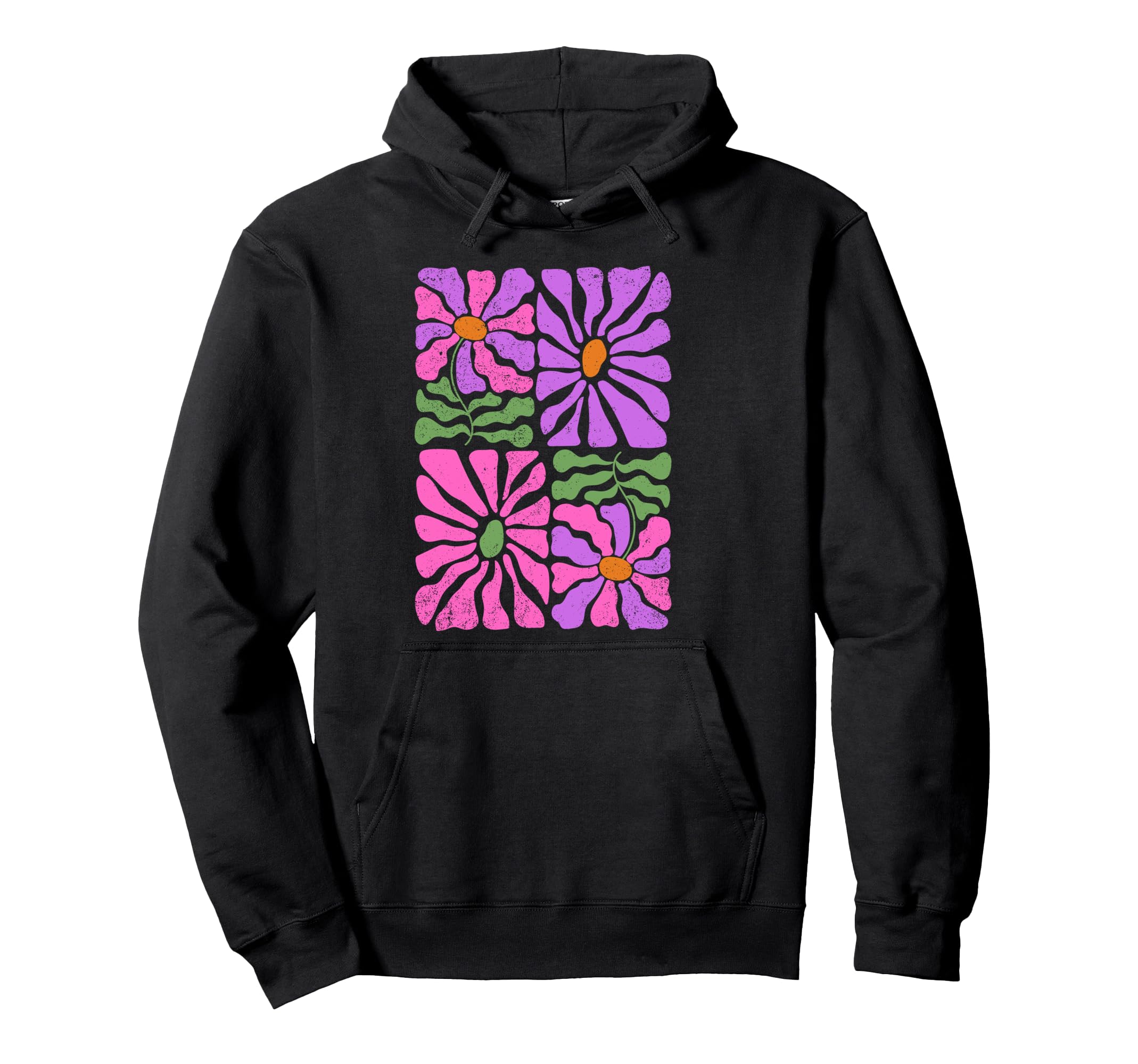 Boho Abstract Flowers Hoodie - Trendy Graphic Unisex - T-Shirt, Sweatshirt, Hoodie