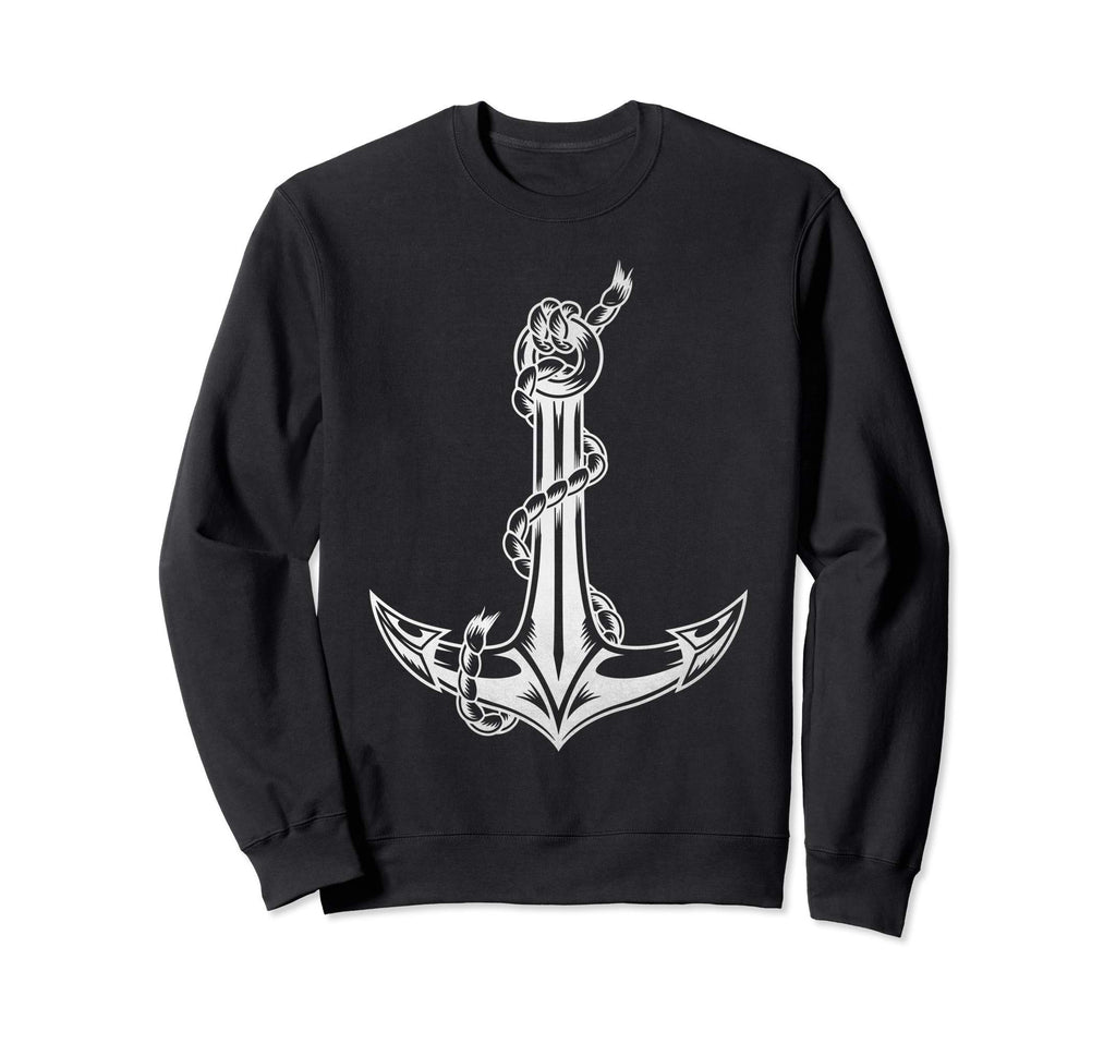 Preppy Nautical Boat Anchor Sweatshirt - Fun Novelty Design for Adults - T-Shirt, Sweatshirt, Hoodie
