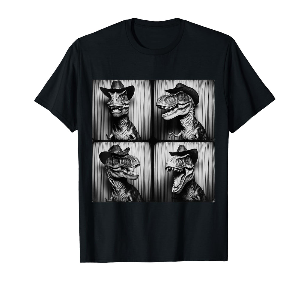Trex Cowboy Hat Dinosaur Dino Funny T-Shirt - Minimalist Print Men Women - T-Shirt, Sweatshirt, Hoodie