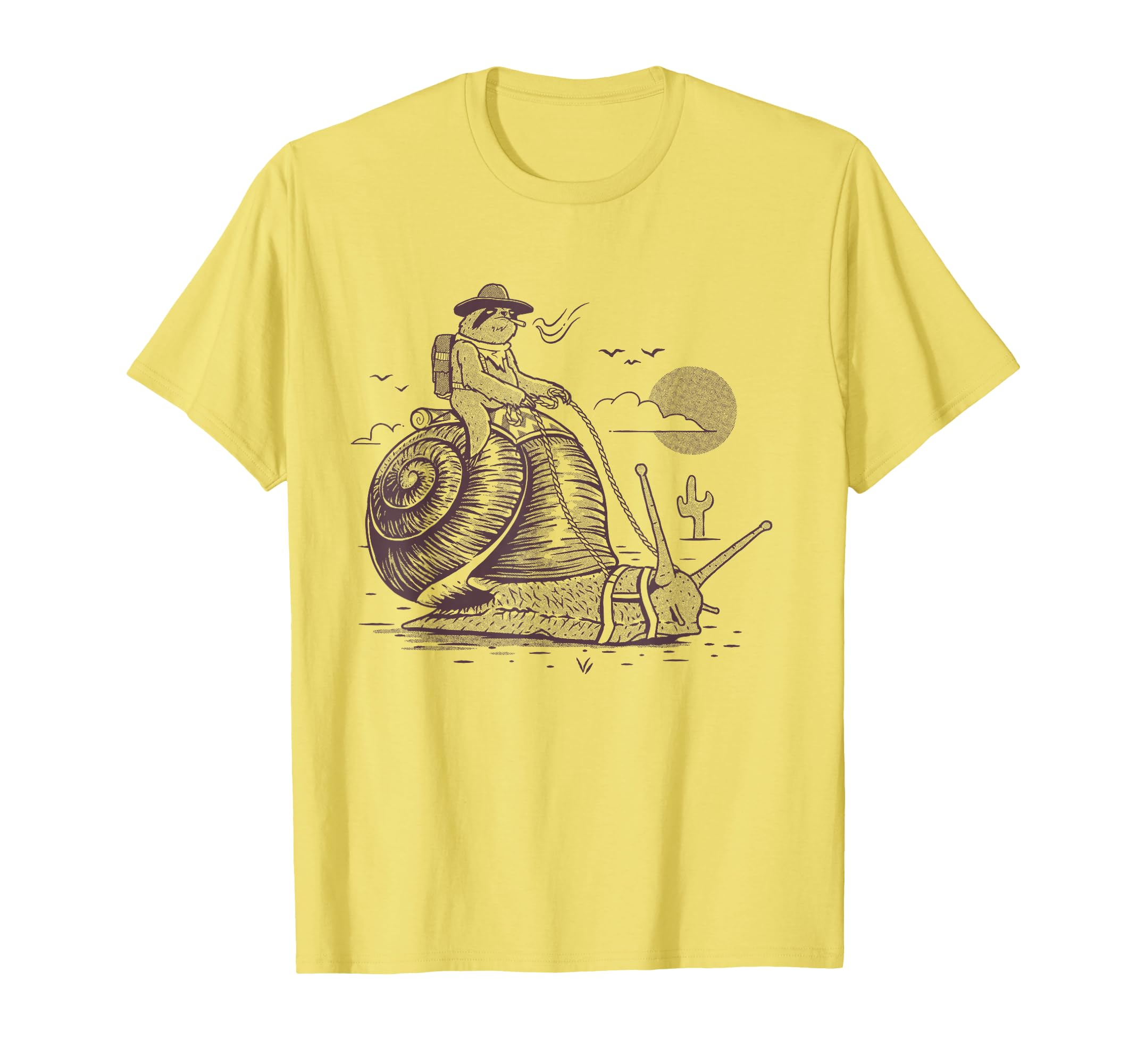 Sloth Cowboy Funny Western Lazy Cow T-Shirt - Graphic Print for Adults - T-Shirt, Sweatshirt, Hoodie