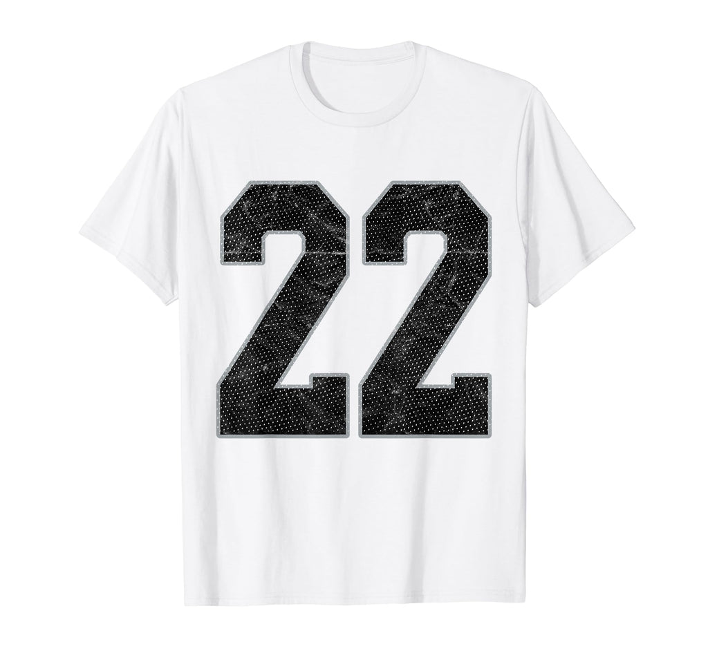 Number 22 Numbered Uniform Sports Team T-Shirt - Unique Graphic Unisex - T-Shirt, Sweatshirt, Hoodie