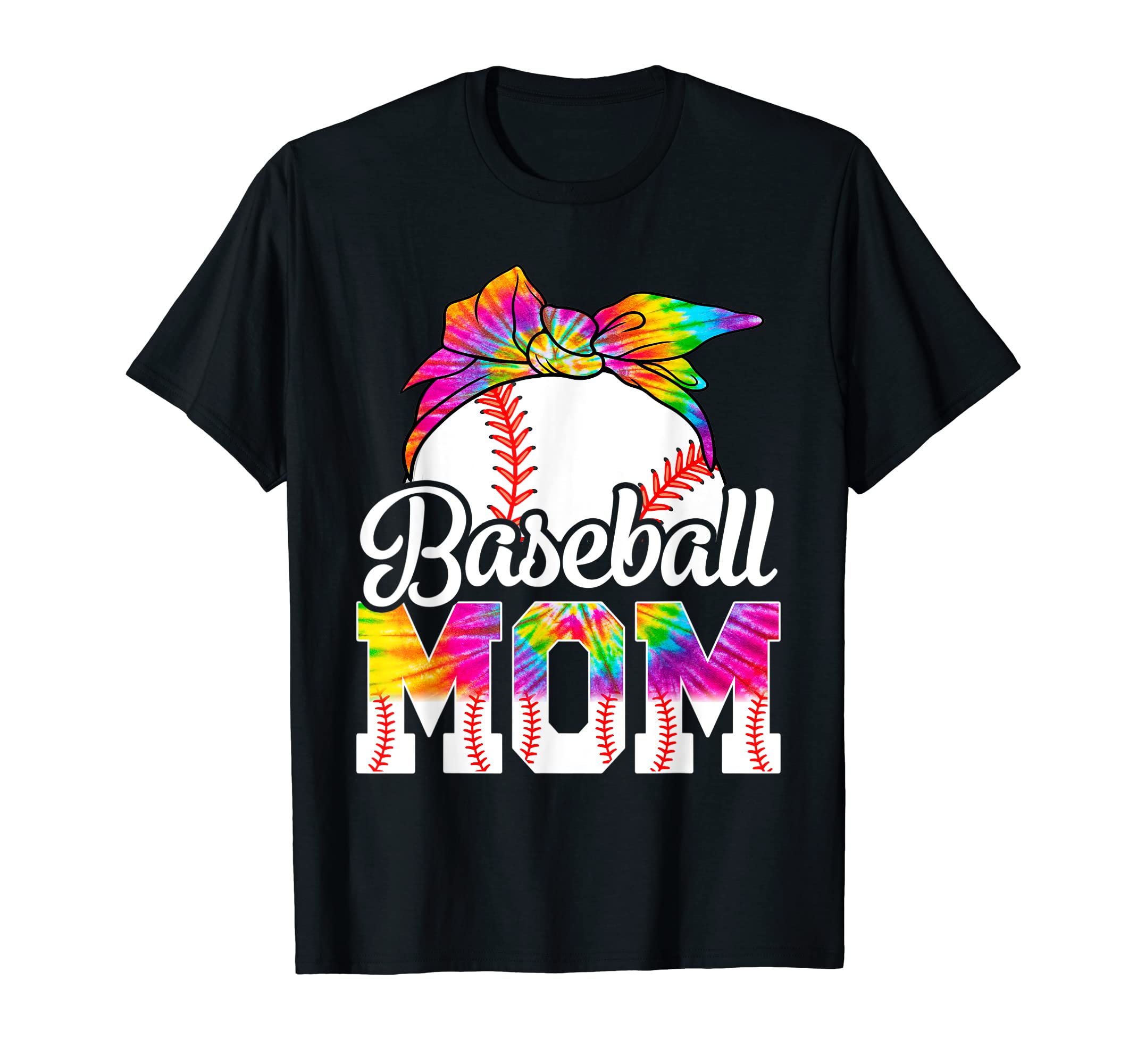 Tie Dye Baseball Mom Baseball Mama Sport T-Shirt - Streetwear Style Unisex - T-Shirt, Sweatshirt, Hoodie