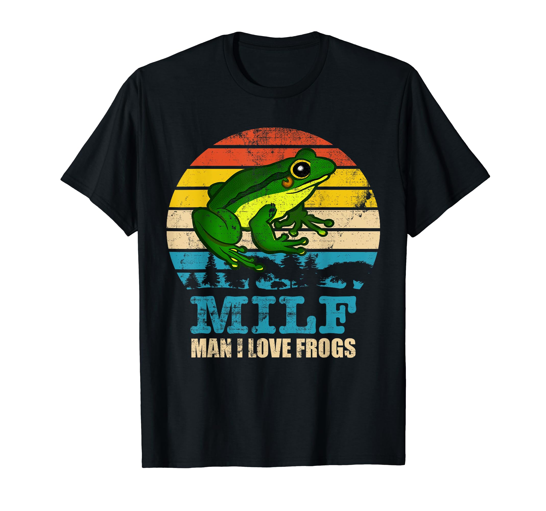 Milf I Love Frogs Funny Frog T-Shirt - Minimalist Print for Adults - T-Shirt, Sweatshirt, Hoodie