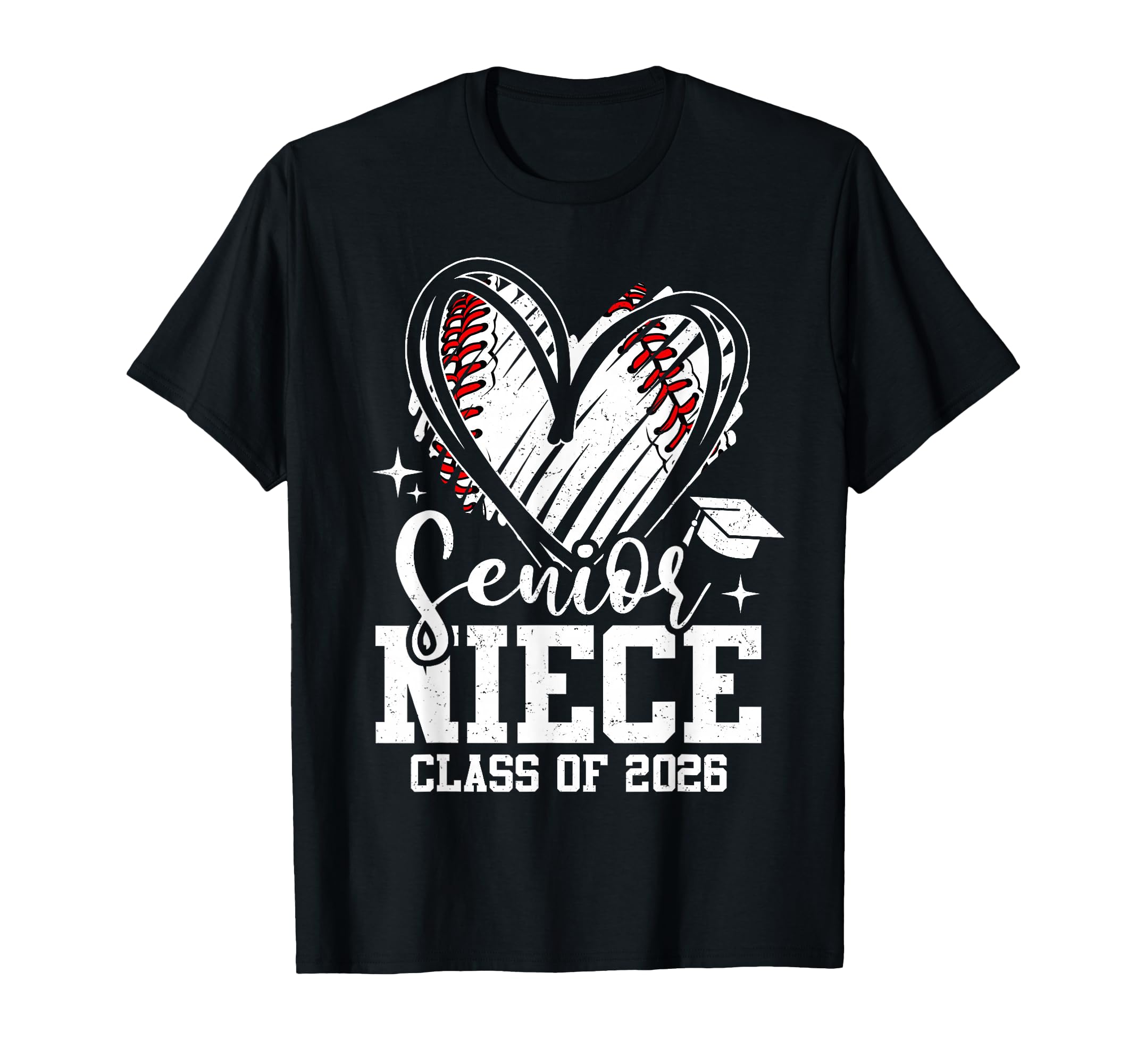 Senior Niece Class 2026 Baseball T-Shirt - Minimalist Print for Adults - T-Shirt, Sweatshirt, Hoodie