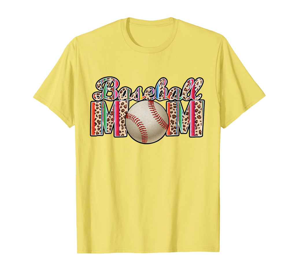 Baseball Mom Leopard Tie Dye Baseball T-Shirt - Minimalist Print Men Women - T-Shirt, Sweatshirt, Hoodie