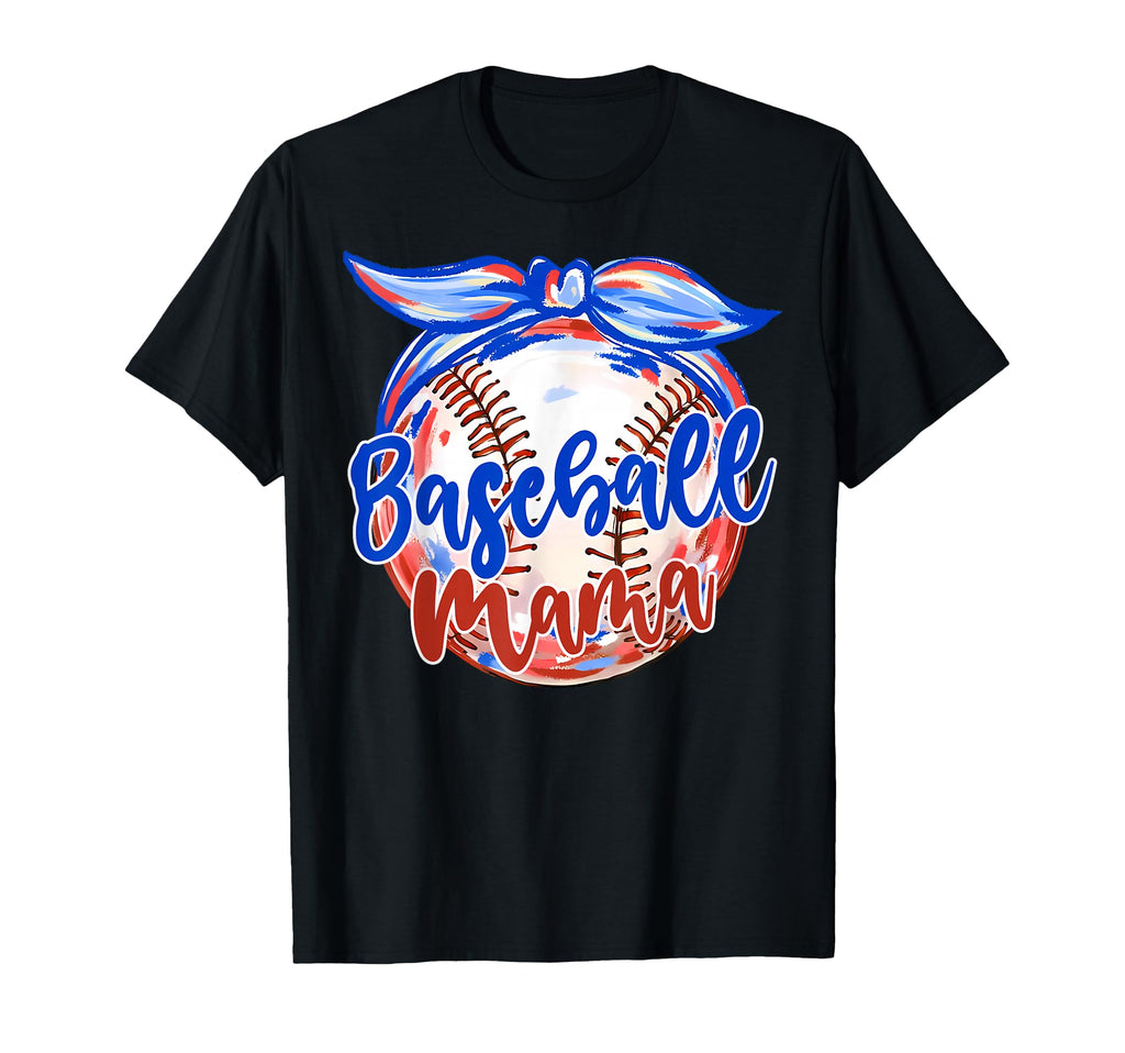 Baseball Mama Coquette Bow Baseball T-Shirt - Novelty Apparel for Adults - T-Shirt, Sweatshirt, Hoodie